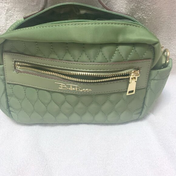 NEW Bella Russo Quilted Crossbody Bag Sage Green With Dust Bag. Bella Russo. Wom - Picture 4 of 4